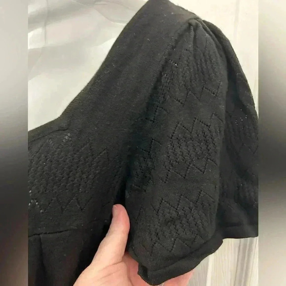 Jacob Black, Knit, Short-Sleeved Shirt with embroidery pattern, Sz Small - Picture 3 of 6